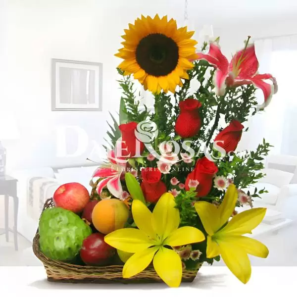 Diseño Floral con Frutas Capella